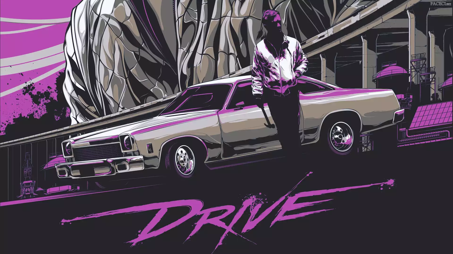 Drive, Samochód, Film, Ryan Gosling